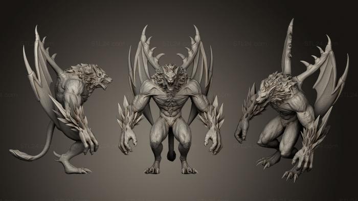 Figurines heroes, monsters and demons (Asura Zbrush Sculpt, STKM_0421) 3D models for cnc
