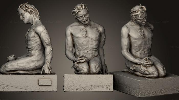 Figurines heroes, monsters and demons (Bacchus Danielle Bigata, STKM_0422) 3D models for cnc