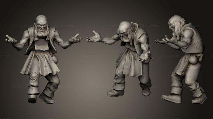 Статуэтки герои, монстры и демоны (Я люблю властелина колец, STKM_0474) 3D модель для ЧПУ станка