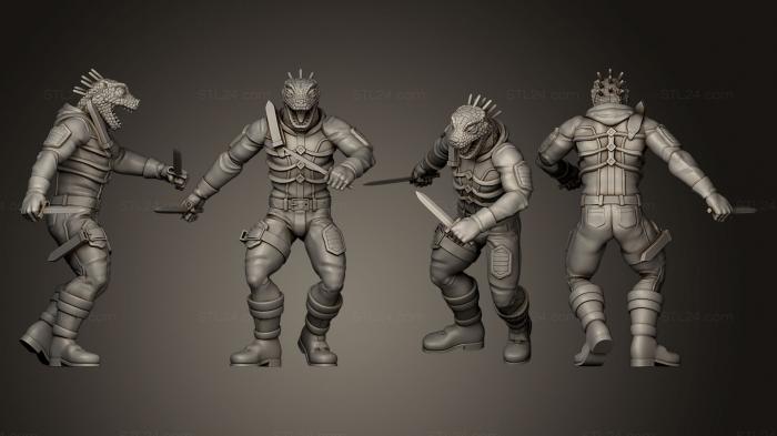 Figurines heroes, monsters and demons (Kaiman Dorohedoro Damp D Miniature, STKM_0479) 3D models for cnc