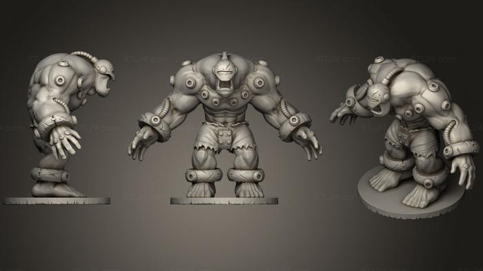 Статуэтки герои, монстры и демоны (Armagordon Kaiju Компьютерная игра Gogo, STKM_0627) 3D модель для ЧПУ станка
