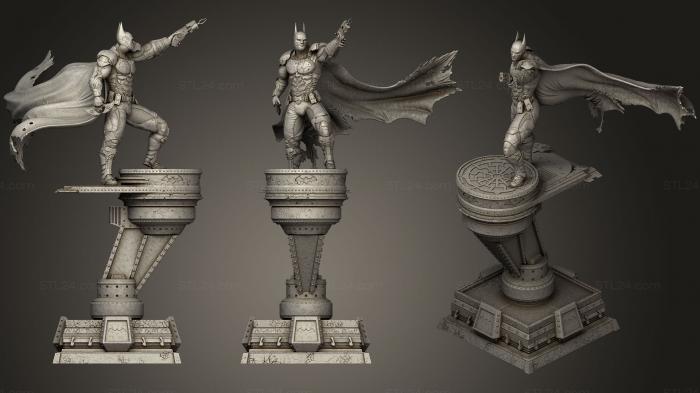 Статуэтки герои, монстры и демоны (Бэтмен Рыцарь Аркхема 2, STKM_0663) 3D модель для ЧПУ станка