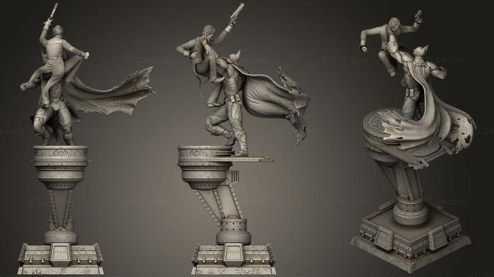Статуэтки герои, монстры и демоны (Бэтмен Рыцарь Аркхема 3, STKM_0664) 3D модель для ЧПУ станка