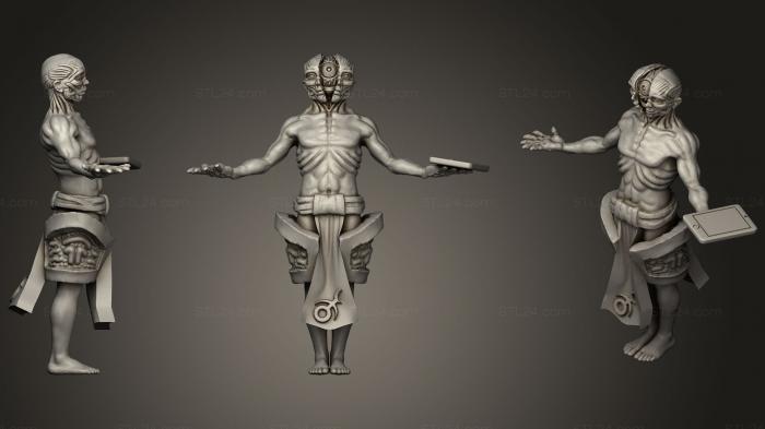 Статуэтки герои, монстры и демоны (Демоны Кровавой чаши команды Тзинча, STKM_0688) 3D модель для ЧПУ станка