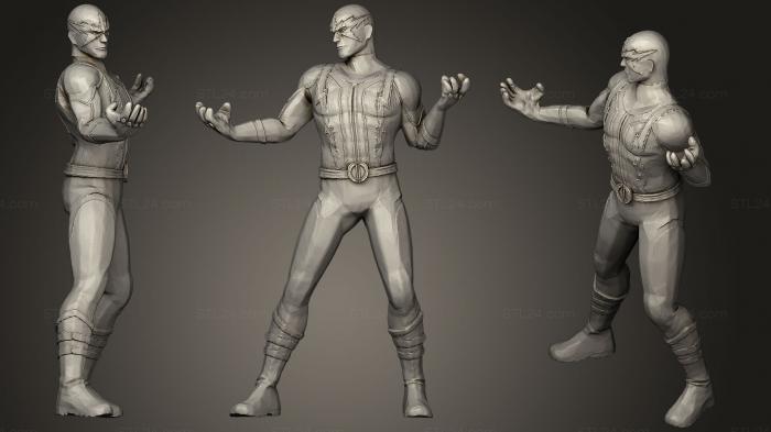Figurines heroes, monsters and demons (Electro  Marvel spiderman, STKM_0802) 3D models for cnc