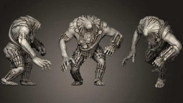 Figurines heroes, monsters and demons (Ice Giant (Witcher 3), STKM_0879) 3D models for cnc