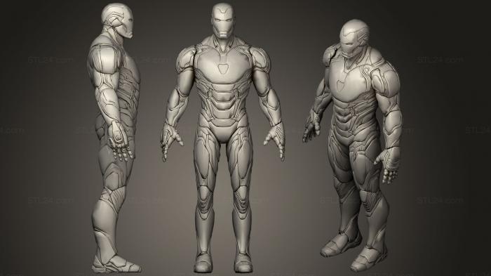 Figurines heroes, monsters and demons (Iron Man Mark 85 Rigged, STKM_0888) 3D models for cnc