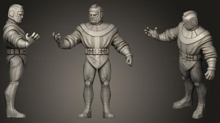 Статуэтки герои, монстры и демоны (Кан Завоеватель Марвел, STKM_0914) 3D модель для ЧПУ станка