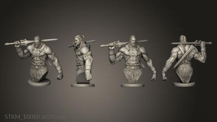 Figurines heroes, monsters and demons (old he man, STKM_10010) 3D models for cnc