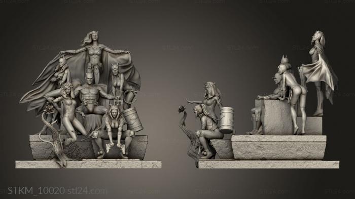 Figurines heroes, monsters and demons (Batman Diorama, STKM_10020) 3D models for cnc