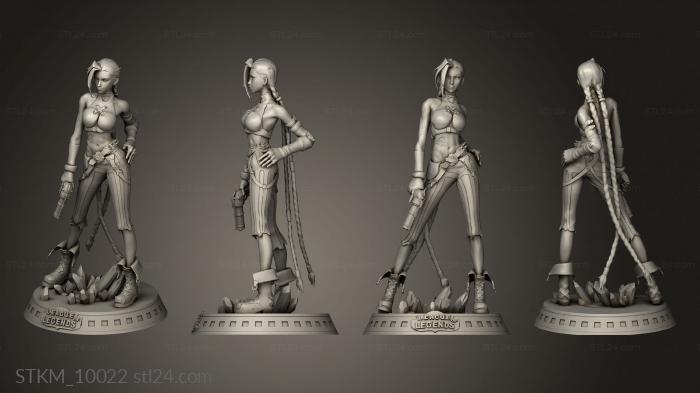Figurines heroes, monsters and demons (Jinx Arcane, STKM_10022) 3D models for cnc