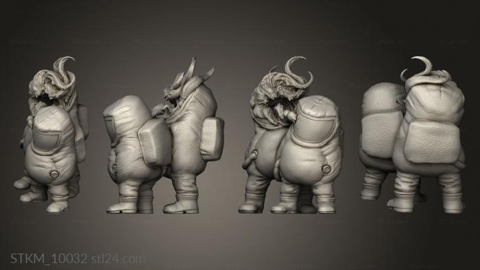 Figurines heroes, monsters and demons (Among Us, STKM_10032) 3D models for cnc