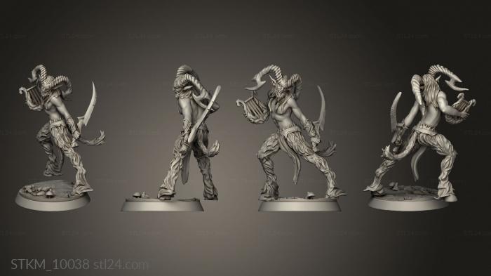 Figurines heroes, monsters and demons (Summer Fairies the Enchanted Forest Johntrell Satyr, STKM_10038) 3D models for cnc