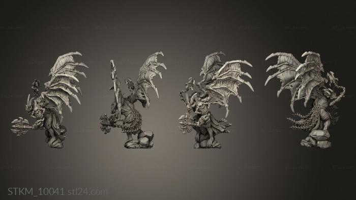 Figurines heroes, monsters and demons (Summoned Daemon ax, STKM_10041) 3D models for cnc