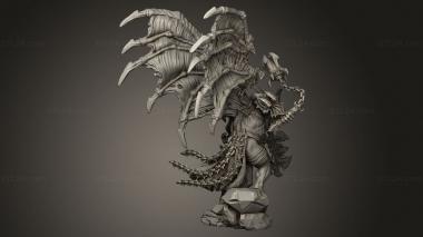 Figurines heroes, monsters and demons (Summoned Daemon ax, STKM_10041) 3D models for cnc