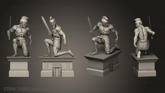 Figurines heroes, monsters and demons (Talos, STKM_10043) 3D models for cnc