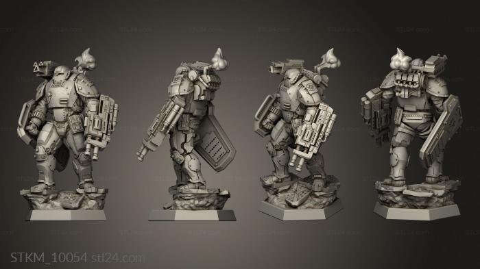 Figurines heroes, monsters and demons (Nu Wasteland Gabriel Dietrich Gabriel Dietrich, STKM_10054) 3D models for cnc