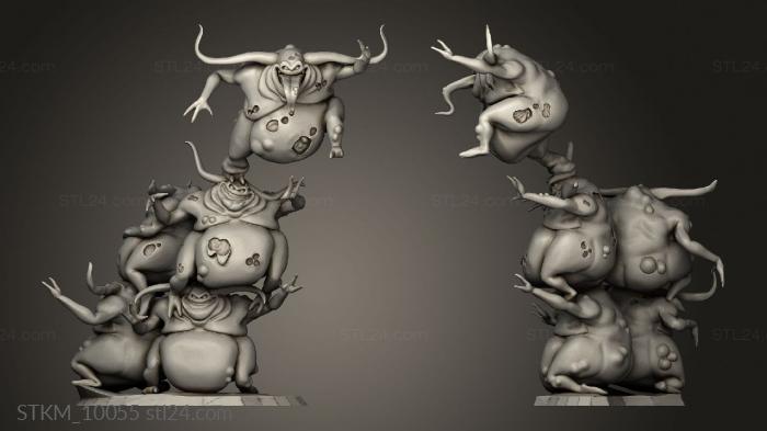 Figurines heroes, monsters and demons (Nurglings Nurgling Sw, STKM_10055) 3D models for cnc