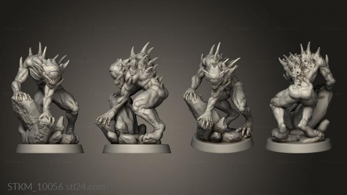 Figurines heroes, monsters and demons (The Monsters thick Watcher Pupil, STKM_10056) 3D models for cnc