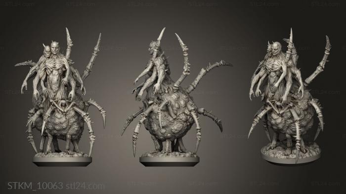 Figurines heroes, monsters and demons (Plague Cler, STKM_10063) 3D models for cnc