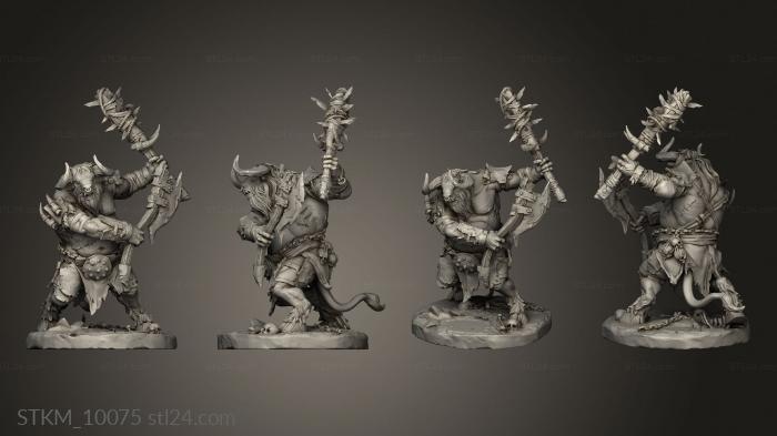 Figurines heroes, monsters and demons (Beastmen Capra Raider, STKM_10075) 3D models for cnc