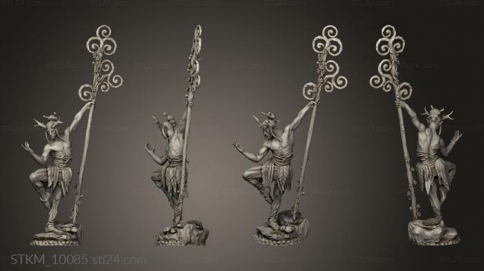 Figurines heroes, monsters and demons (CG, STKM_10085) 3D models for cnc