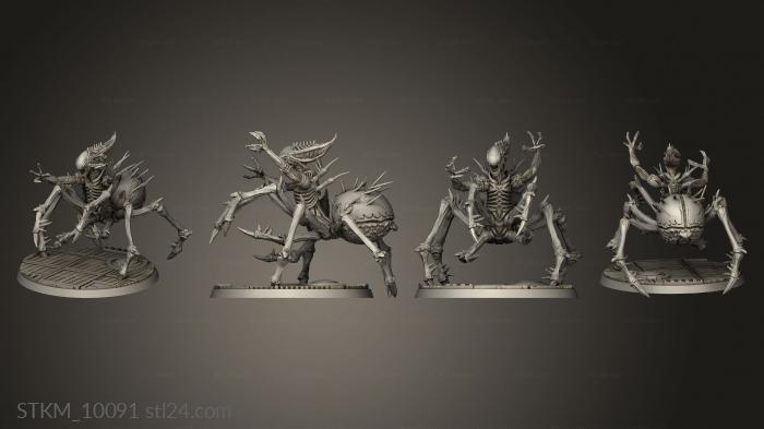 Figurines heroes, monsters and demons (ALIEN WORST NIGHTMARE, STKM_10091) 3D models for cnc