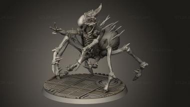 Figurines heroes, monsters and demons (ALIEN WORST NIGHTMARE, STKM_10091) 3D models for cnc