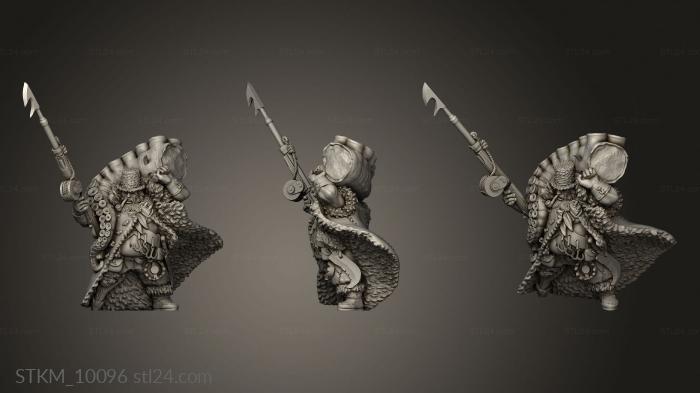 Figurines heroes, monsters and demons (Ogre Hunter, STKM_10096) 3D models for cnc