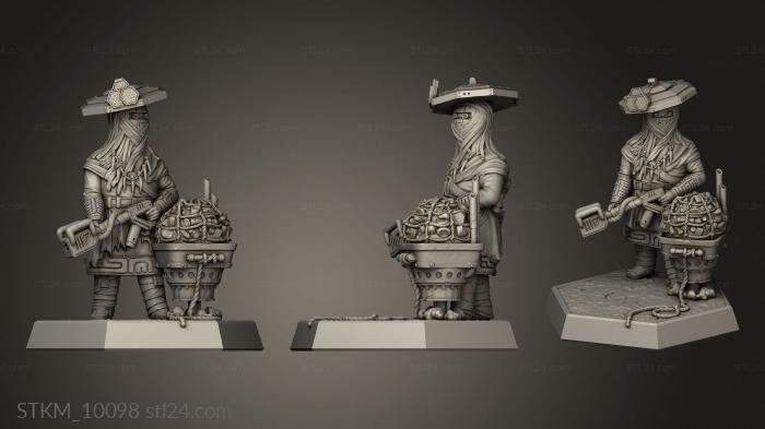 Figurines heroes, monsters and demons (Sandy Dunes Luba Scavenger, STKM_10098) 3D models for cnc