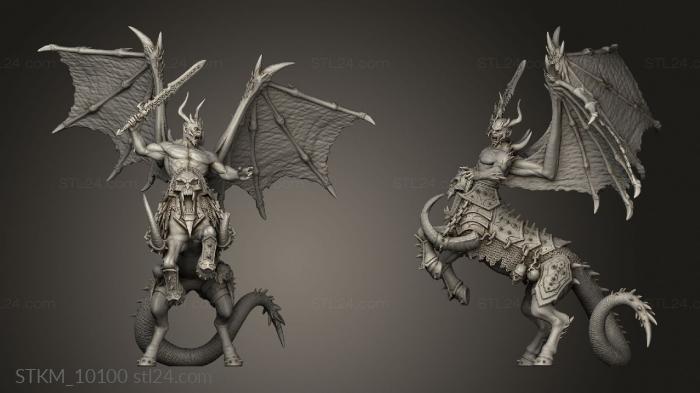 Figurines heroes, monsters and demons (Tome Demons Decataurs Pose, STKM_10100) 3D models for cnc