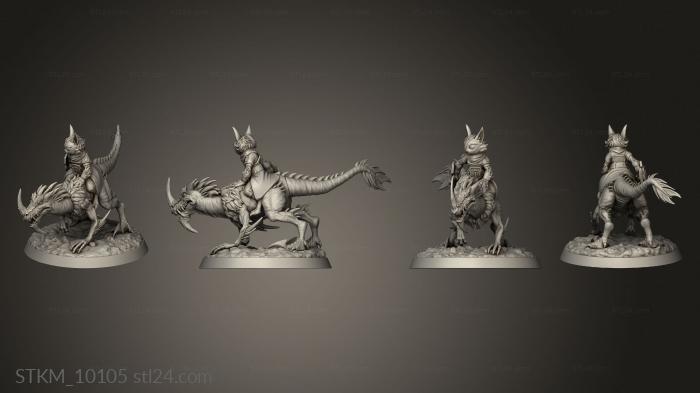 Figurines heroes, monsters and demons (savage beasts Meowzies Hookimaw Rider Meowza Hook Maw, STKM_10105) 3D models for cnc