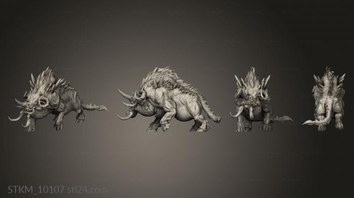 Figurines heroes, monsters and demons (Savage Warboar War Boar, STKM_10107) 3D models for cnc