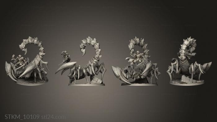 Figurines heroes, monsters and demons (Scorpid King, STKM_10109) 3D models for cnc