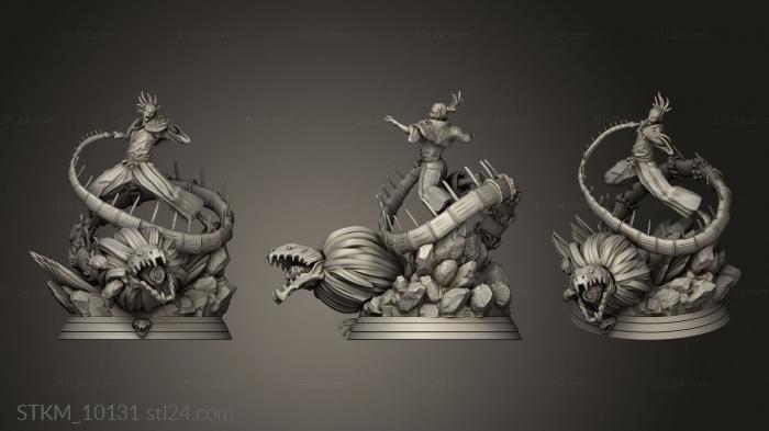 Figurines heroes, monsters and demons (Renji Abarai, STKM_10131) 3D models for cnc