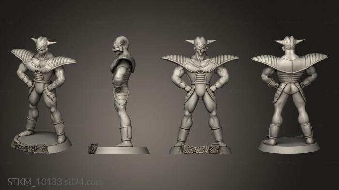 Статуэтки герои, монстры и демоны (Капитан Секаи Гинью Секкей, STKM_10133) 3D модель для ЧПУ станка