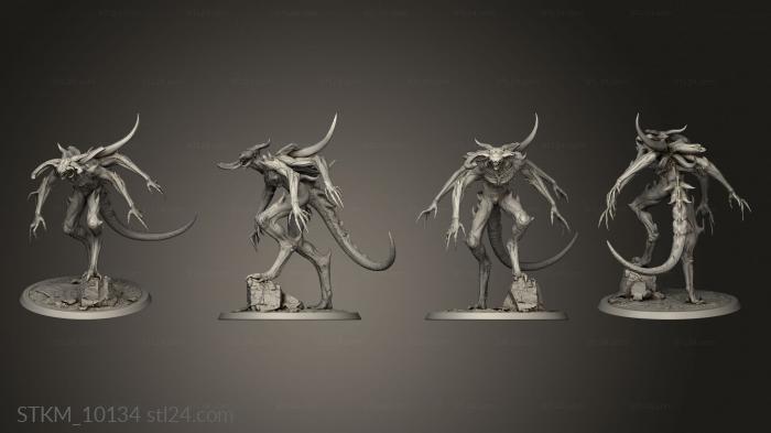 Figurines heroes, monsters and demons (Tormentor Demons Walking, STKM_10134) 3D models for cnc