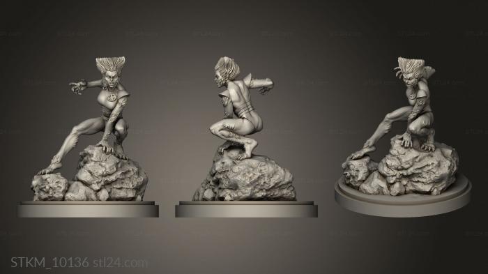 Figurines heroes, monsters and demons (Wolfsbane Catholic Guilt wb, STKM_10136) 3D models for cnc