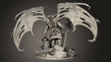 Figurines heroes, monsters and demons (Prince the dead Flying, STKM_10152) 3D models for cnc