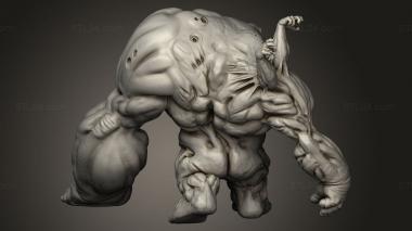 Figurines heroes, monsters and demons (Through Walking Flesh The, STKM_10156) 3D models for cnc