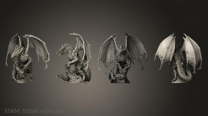 Figurines heroes, monsters and demons (Vile Steel Dragon Multi, STKM_10168) 3D models for cnc