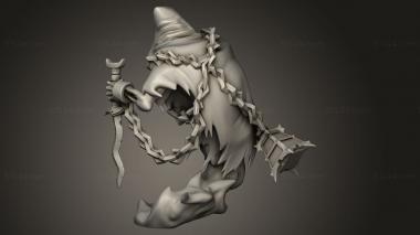 Figurines heroes, monsters and demons (Unshackled, STKM_10171) 3D models for cnc