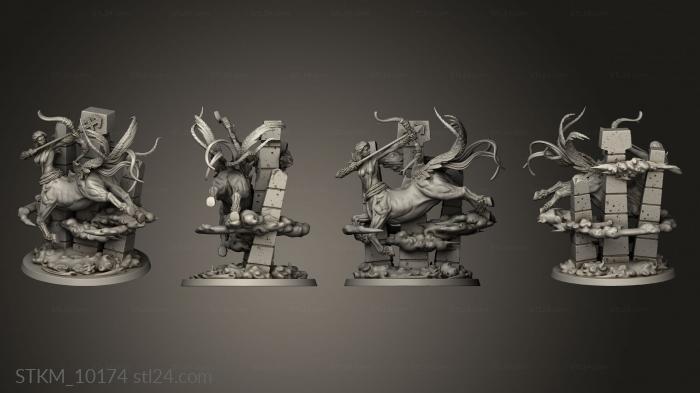 Figurines heroes, monsters and demons (Western Zodiacs Sagittarius, STKM_10174) 3D models for cnc