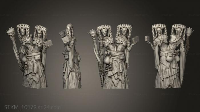 Figurines heroes, monsters and demons (Conjoined Necro Mage, STKM_10179) 3D models for cnc