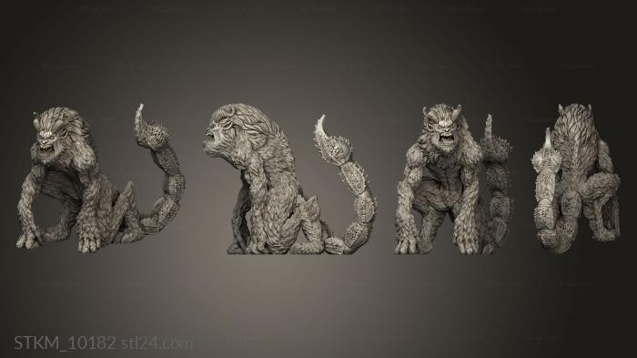 Figurines heroes, monsters and demons (Were Manticore, STKM_10182) 3D models for cnc