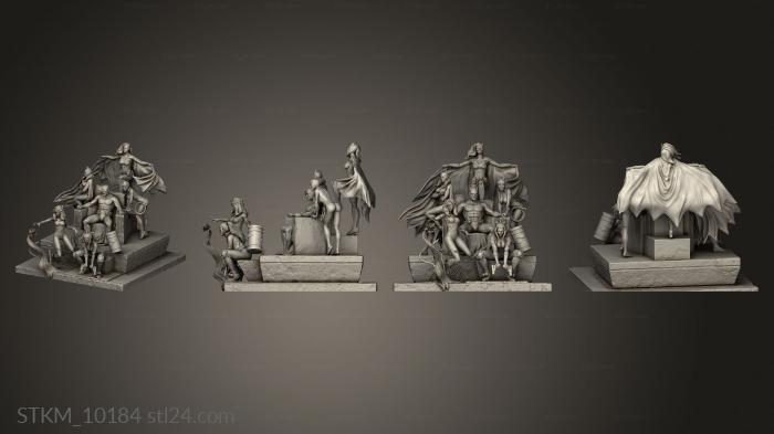 Figurines heroes, monsters and demons (Batman harem, STKM_10184) 3D models for cnc