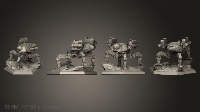Figurines heroes, monsters and demons (Sci Enemies Cabal Robot, STKM_10188) 3D models for cnc