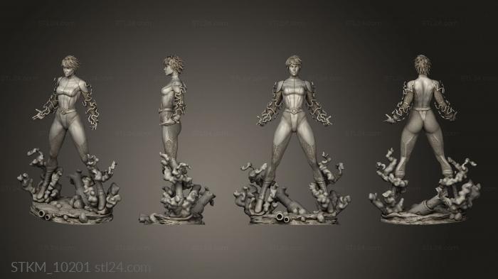 Figurines heroes, monsters and demons (X Men Storm, STKM_10201) 3D models for cnc