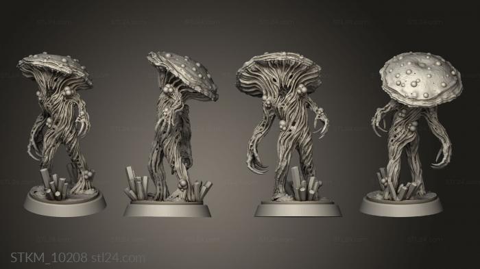 Figurines heroes, monsters and demons (Nightmare Grotto Fungi Mushroom Man, STKM_10208) 3D models for cnc