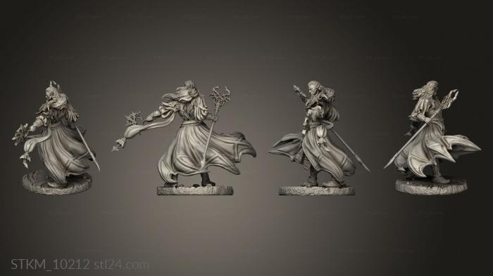 Figurines heroes, monsters and demons (The Queens Web Underworld Dark Elves Arcane Oathsworn, STKM_10212) 3D models for cnc